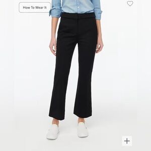 J Crew Kelsey Flare Pant in Black